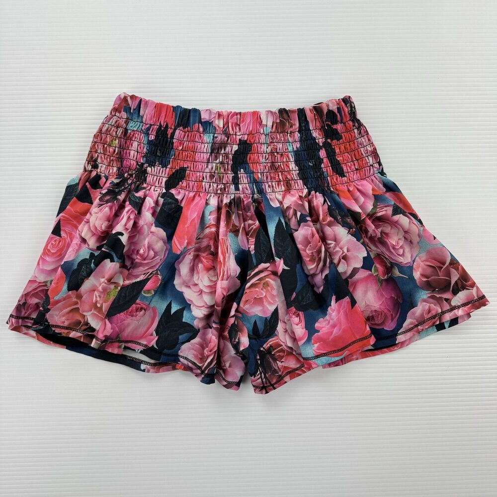 Lululemon Hot Hitter Short Shorts Size 2 Secret Garden Pink Floral Lined - Picture 9 of 14